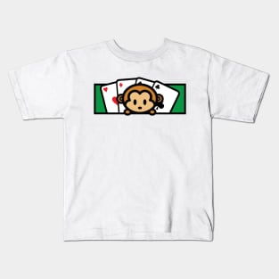 Poker Monkey Kids T-Shirt